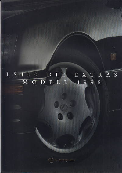 Autoprospekt Lexus LS 400 Extras 2 - 1995