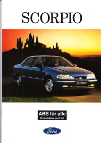 Autoprospekt Ford Scorpio Februar 1992