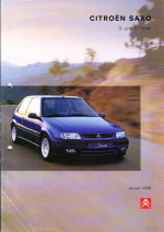 Autoprospekt Citroen Saxo Januar 1998