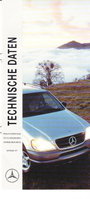 Mercedes M Klasse Technikprospekte