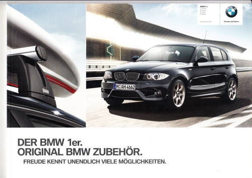 Autoprospekt BMW 1er Zubehör 2 - 2010