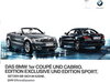 Autoprospekt BMW 1er Coupe Cabrio Exclusive 1 - 2012