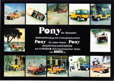 Autoprospekt Citroen Pony Namco