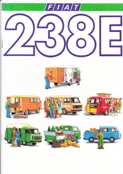 Autoprospekt Fiat 238 E August 1979