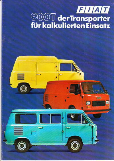 Autoprospekt Fiat 900 T März 1977