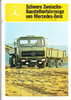 Autoprospekt Mercedes schwere Baustellenfahrzeuge 1977
