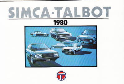 Autoprospekt Simca Talbot Programm 1980