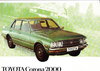 Autoprospekt Toyota Corona 9 - 1975 gelocht