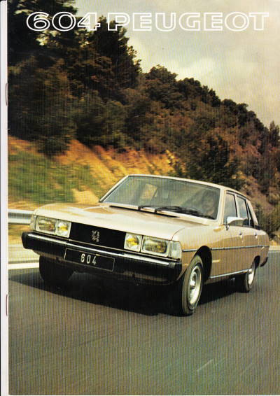 Autoprospekt Peugeot 604 1977