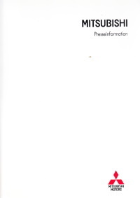 Pressemappe Mitsubishi HSR-V und Gaus 1995