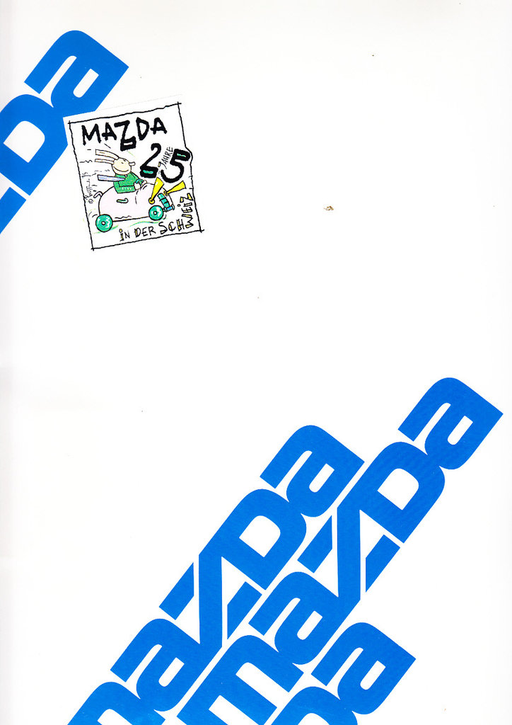 Pressemappe Mazda PKW Programm 1995