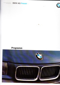 Pressemappe BMW PKW Programm 2 - 1992