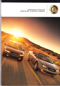 Autoprospekt Chrysler Stratus und Cabrio 11 - 1998