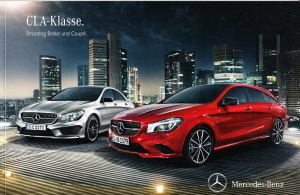 Autoprospekt Mercedes CLA Klasse Oktober 2014