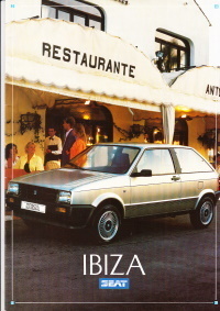 Auto-Prospekt Seat Ibiza 1986