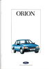 Autoprospekt Ford Orion Dezember 1986