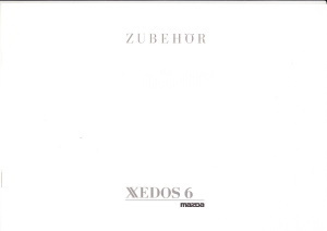 Autoprospekt Mazda Xedos 6 Zubehör 2 - 1993