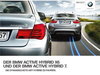 Autoprospekt BMW X6 und 7er Hybrid 2 - 2009