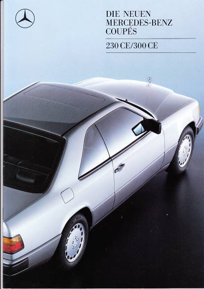 Auto-Prospekt Mercedes W124 Coupe 8 - 1988