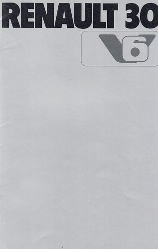 Auto-Prospekt Renault 30 V6