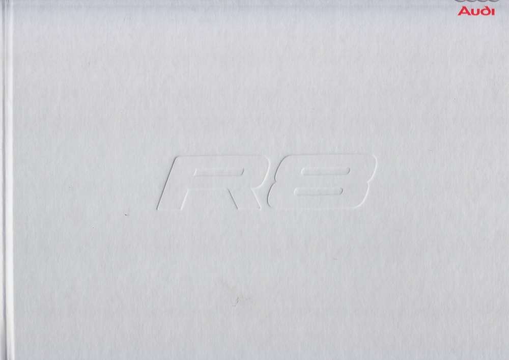 Autoprospekt Audi R8 April 2007