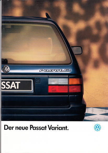 Auto-Prospekt VW Passat Variant März 1988
