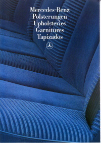 Farbkarte Mercedes Polsterungen Juli 1985
