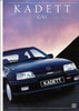 Autoprospekt Opel Kadett GSI August 1988