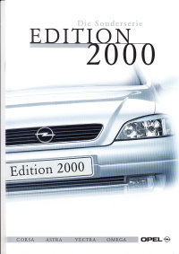 Autoprospekt Opel Edition 2000