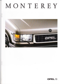 Autoprospekt Opel Monterey November 1993