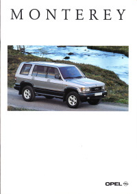 Autoprospekt Opel Monterey August 1996