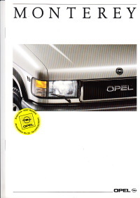 Autoprospekt Opel Monterey April 1992