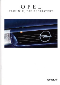 Autoprospekt Opel PKW Programm 9 - 1994