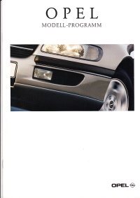 Autoprospekt Opel PKW Programm August 1995