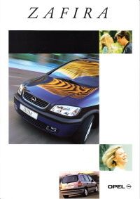 Autoprospekt Opel Zafira Dezember 1998