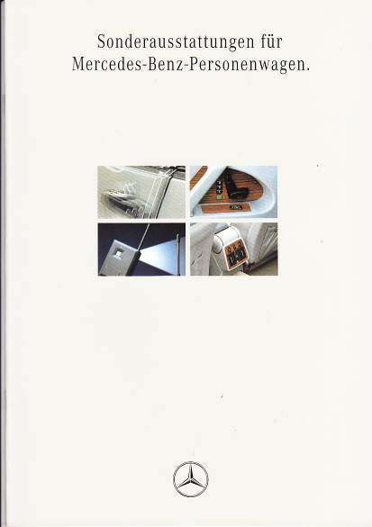 Autoprospekt Mercedes PKW Sonderausstattungen 2 - 1995