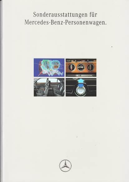 Autoprospekt Mercedes PKW Sonderausstattungen 3 -1992