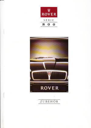 Autoprospekt Rover 800 Zubehör