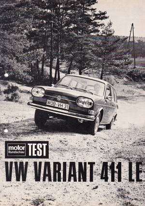 Testbericht VW 411 LE Variant 1969