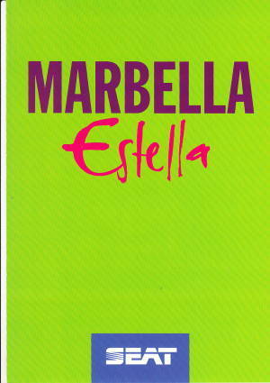 Autoprospekt Seat Marbella Estella Februar 1994