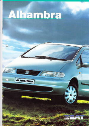 Autoprospekt Seat Alhambra 8  - 1997 gelocht
