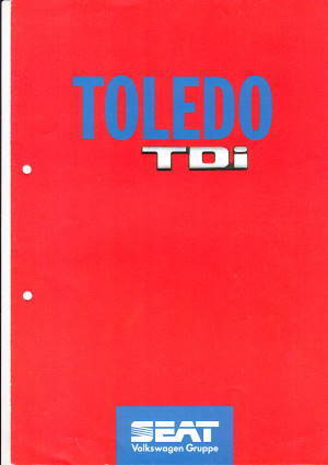 Autoprospekt Toledo TDI August 1995 gelocht