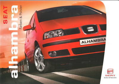 Farbkarte Seat Alhambra April 2005