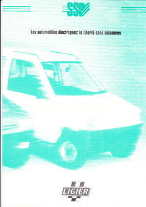 Autoprospekt Liegir Elektroautos Frankreich
