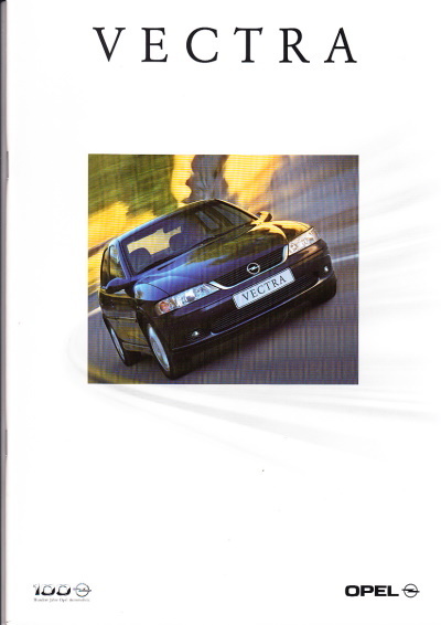 Autoprospekt Opel Vectra Dezember 1999