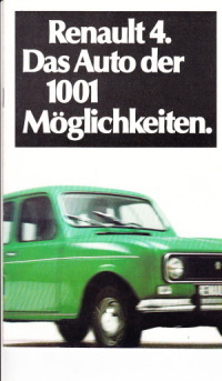 Autoprospekt Renault 4 1977 Kuli