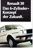 alter Autoprospekt Renault 30 70er Jahre
