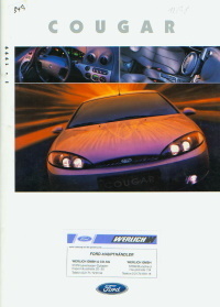 Aus Archiv Autoprospekt Ford Cougar 12-98
