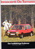 Autoprospekt Innocenti De Tomaso 1 - 1979