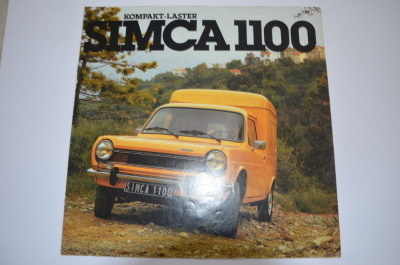 Autoprospekt Simca 1100 Kompakt-Laster 1979